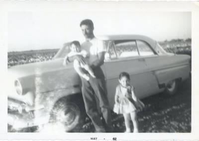 Setting out for adventure - Father, myself and Sister